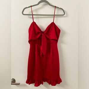 REVOLVE Kirstyn Mini Dress Red